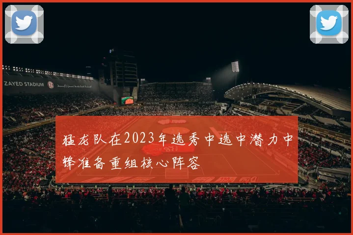 猛龙队在2023年选秀中选中潜力中锋准备重组核心阵容